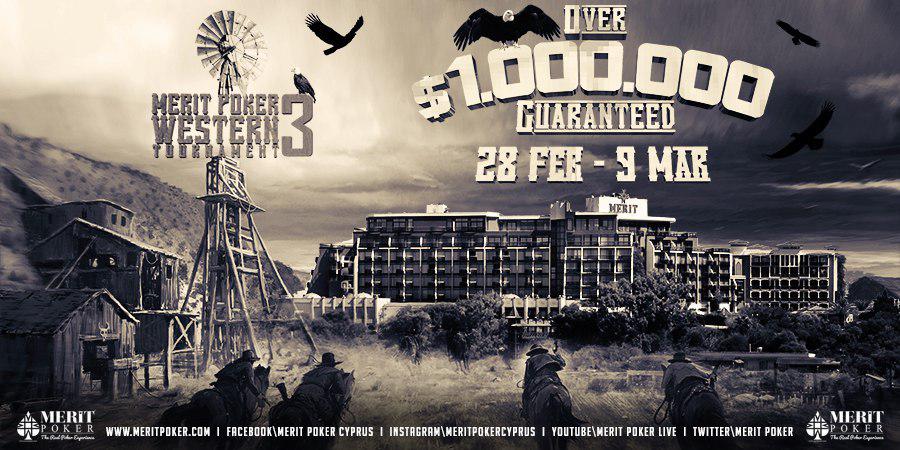 28 Feb - 9 Mar 2017 - Merit Western Poker Tour III        $1 000 000 GTD